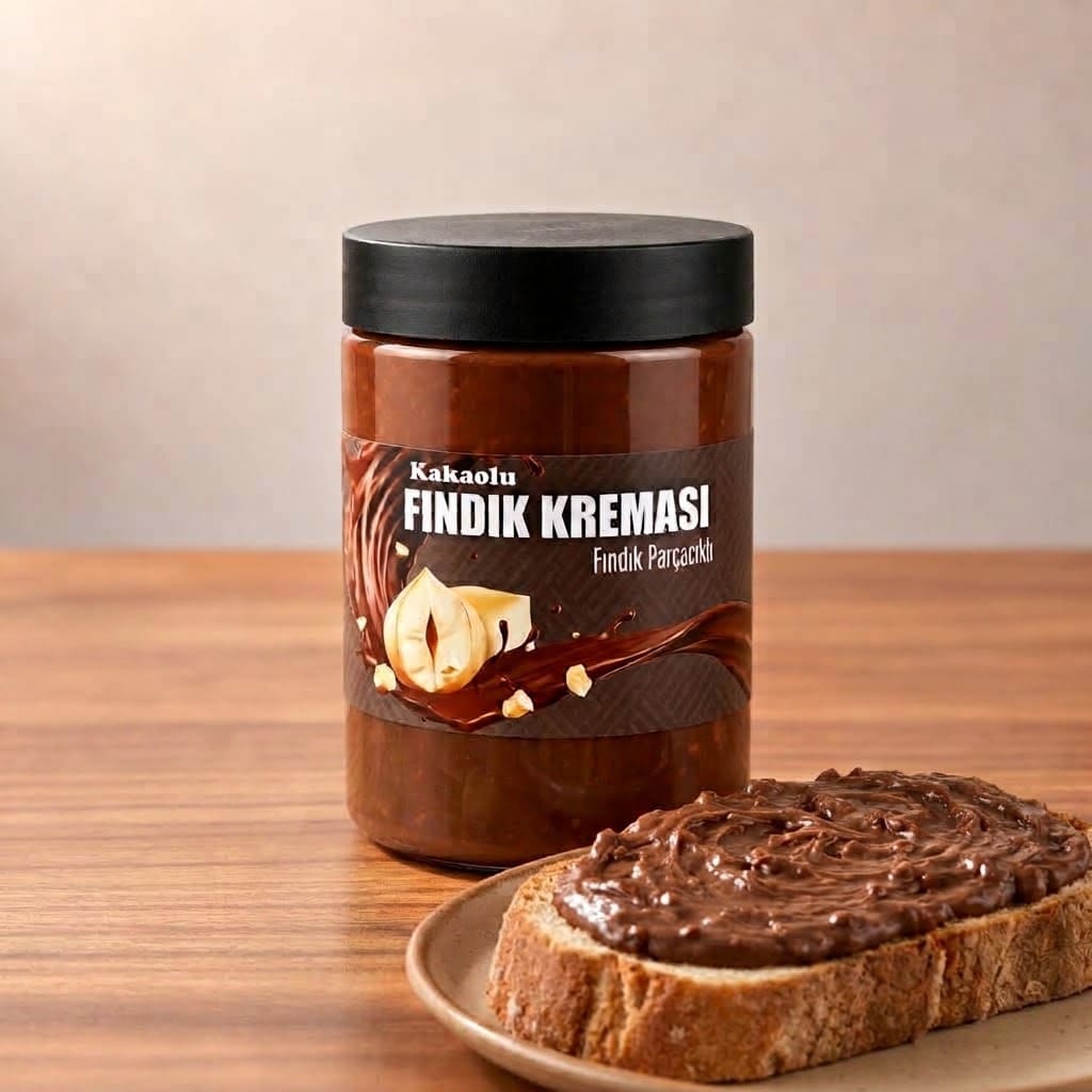 Fındık Parçacıklı Kakaolu Fındık Kreması