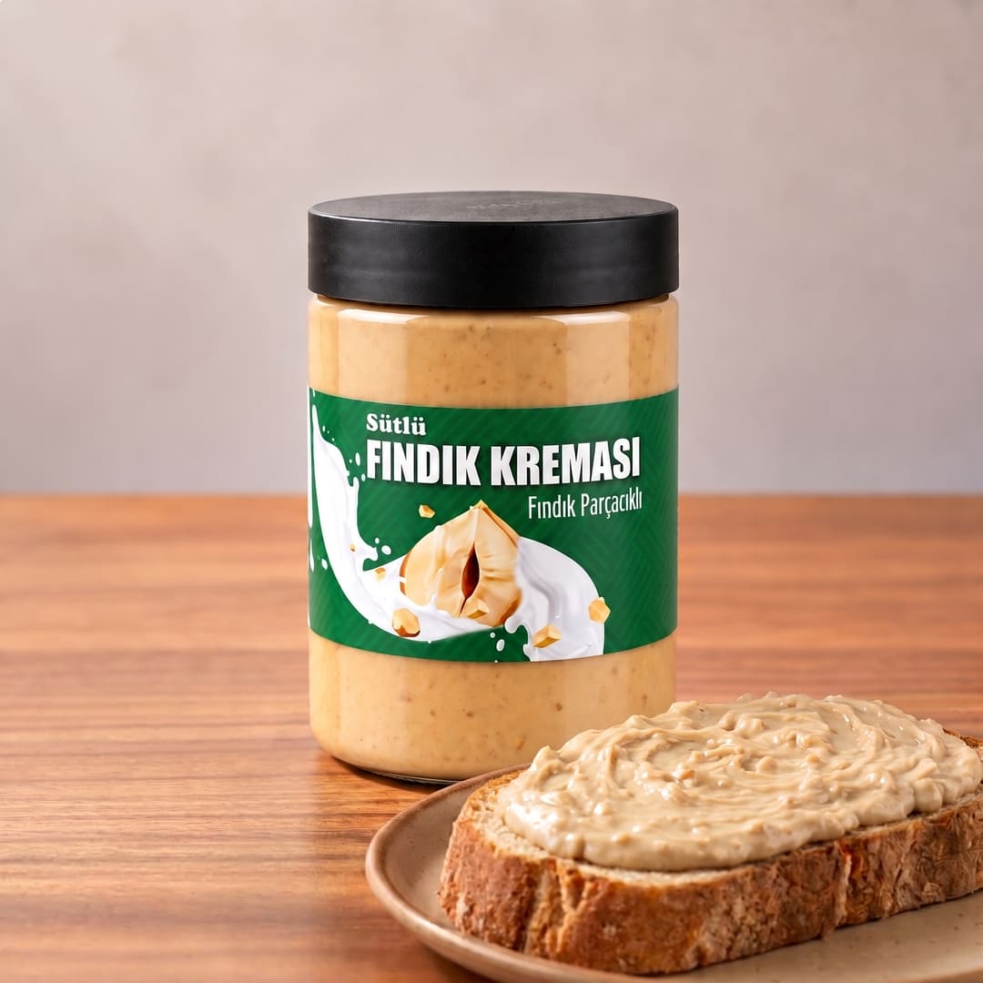 Fındık Parçacıklı Sütlü Fındık Kreması